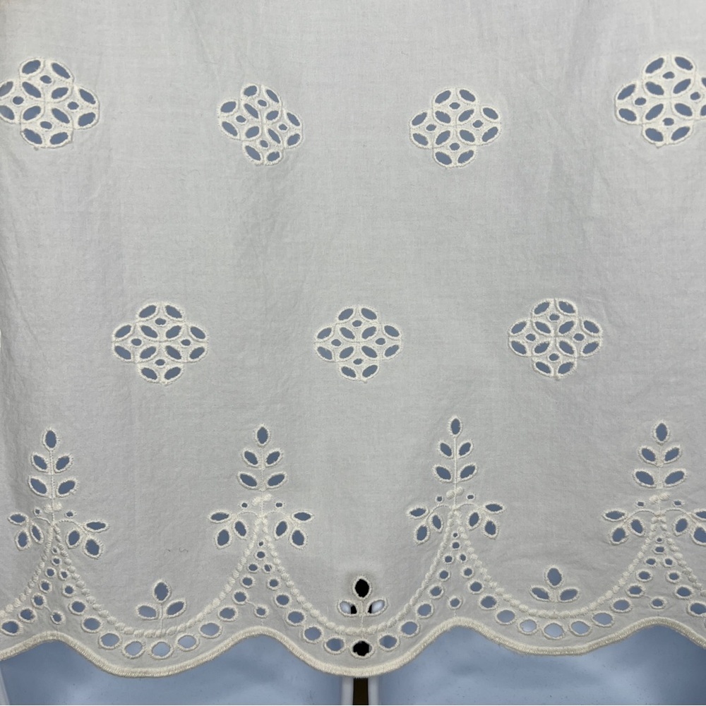 MADEWELL White Eyelet Popover Top - G1542 - Sz XS - Picture 13 of 13